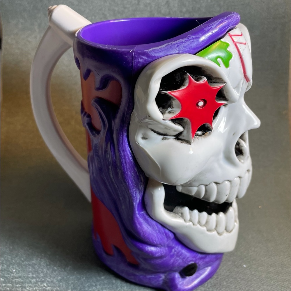 Monster Jam Grave Digger Truck Plastic Cup MUG Grim Reaper Purple 20 oz